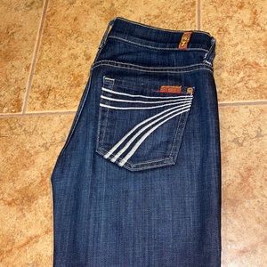 7 for all mankind , wide leg trousers